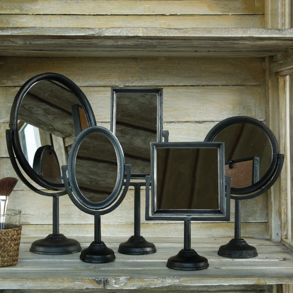 square_cast_iron_mirror