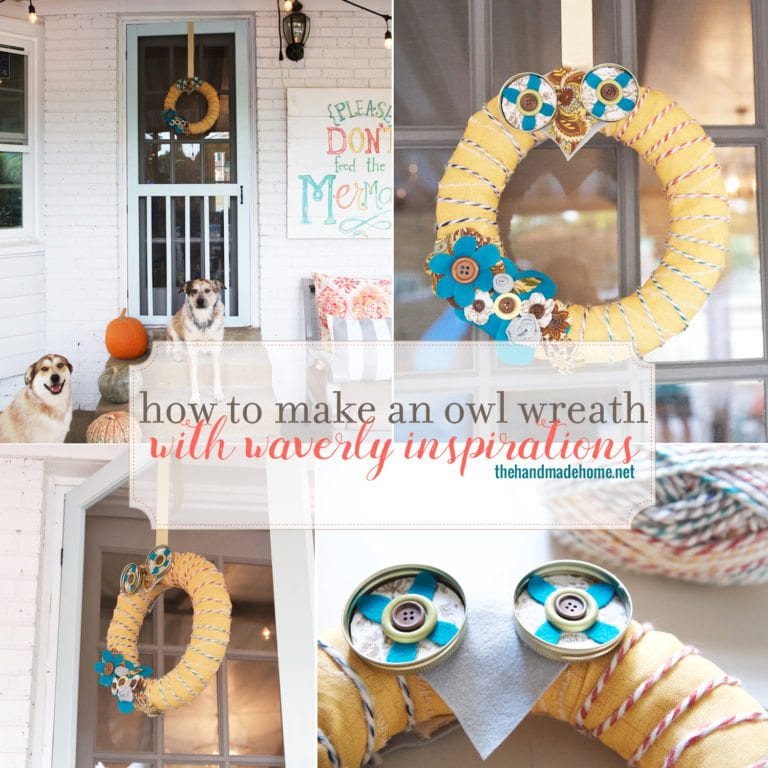 how to make an owl wreath