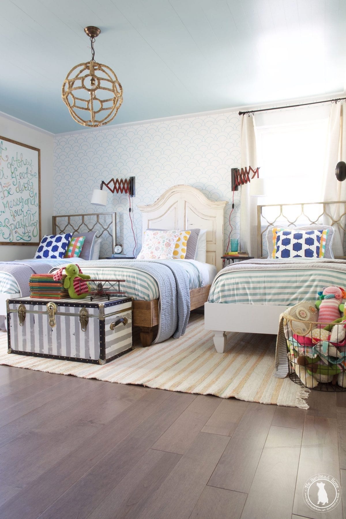 how to shiplap your ceilings - children's room