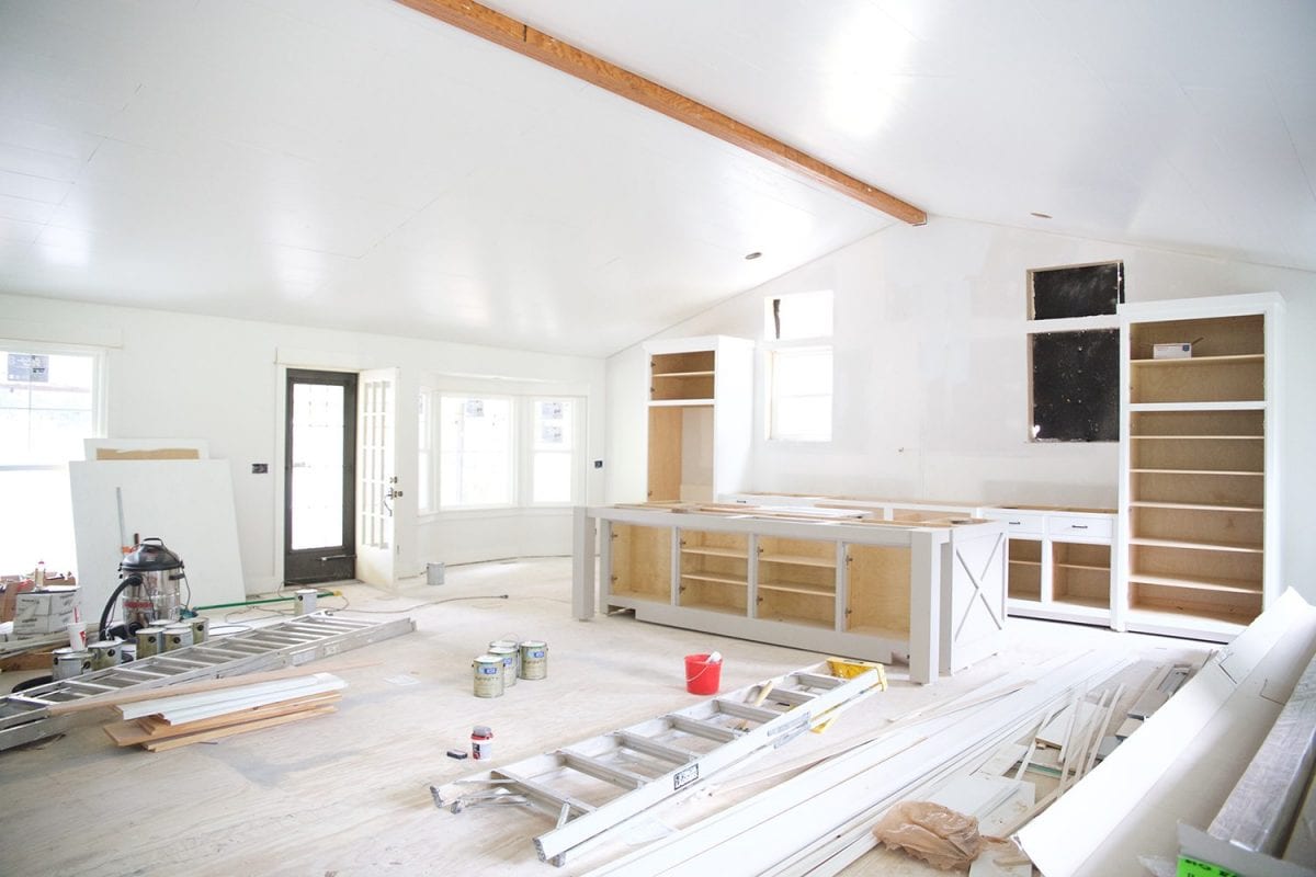how to shiplap your ceilings - after