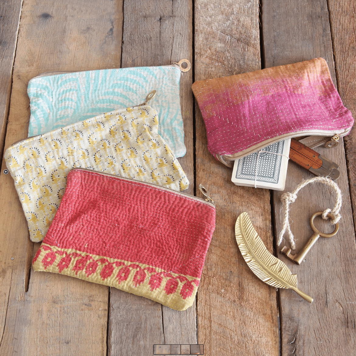 kantha-pouch