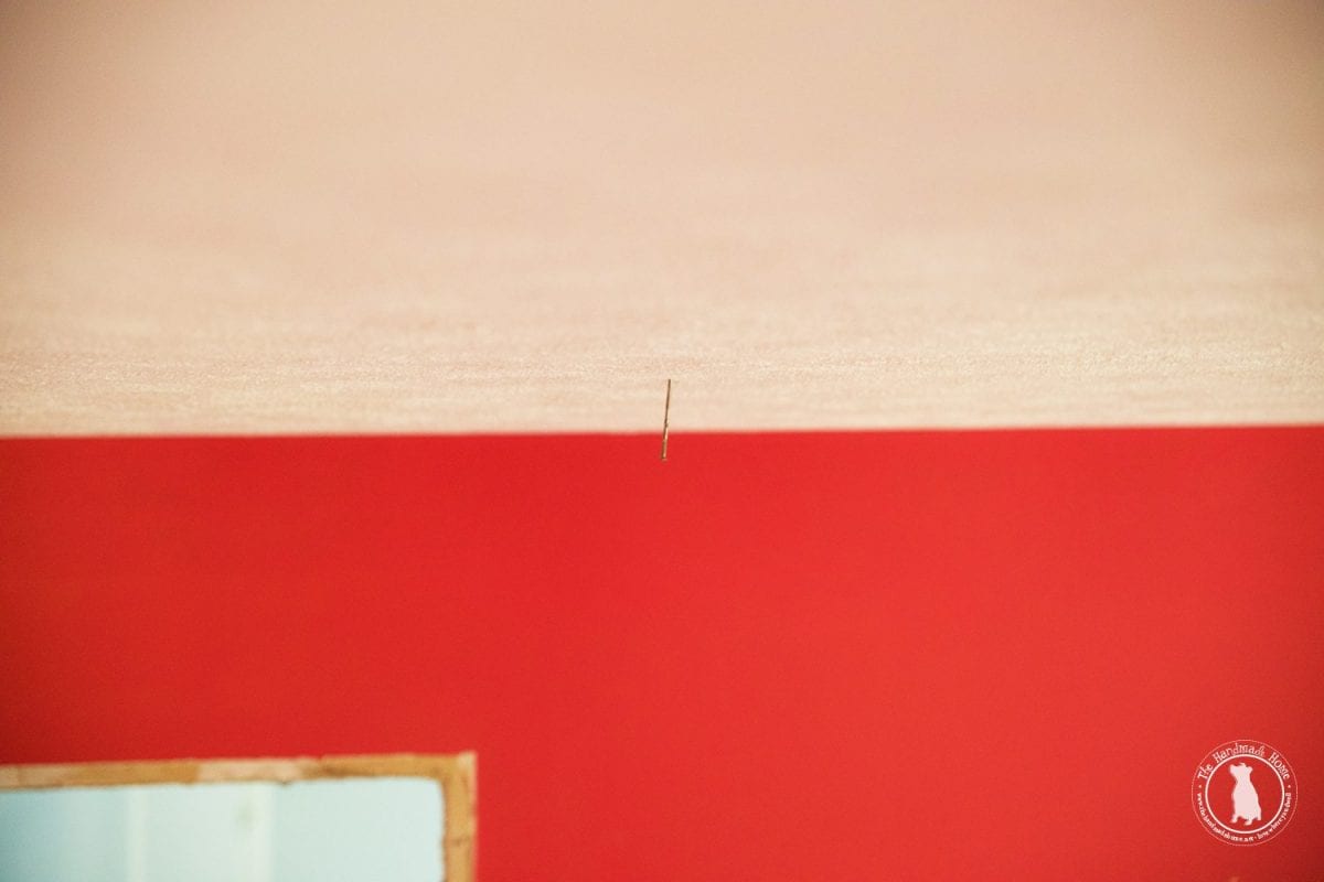 how to shiplap your ceiling - mark your ceiling
