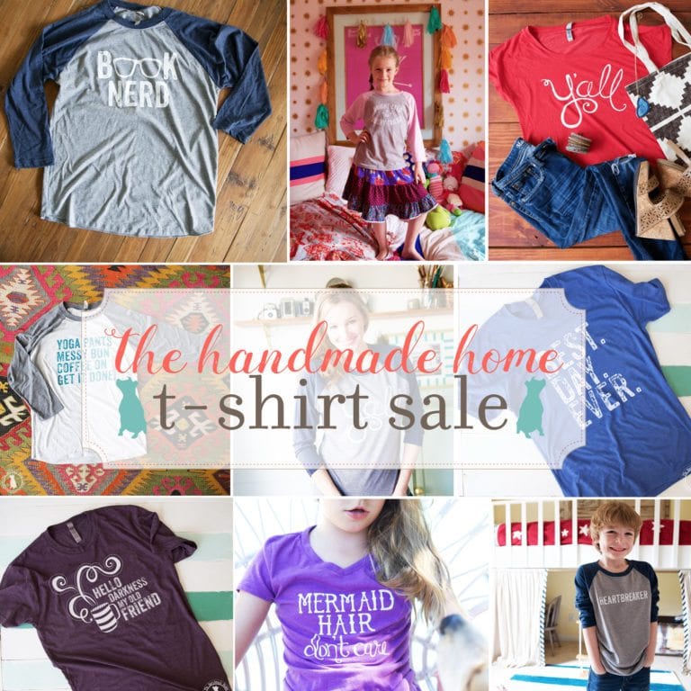 the handmade home t-shirt sale
