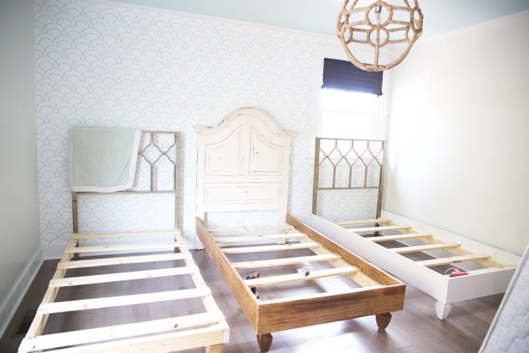 how to build your own bed {skip the boxsprings}