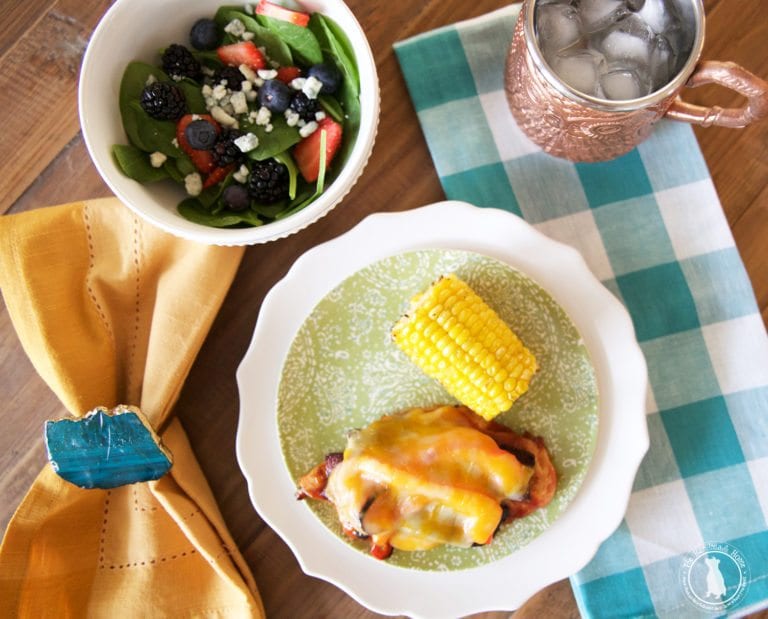 cheesy barbecue bacon chicken