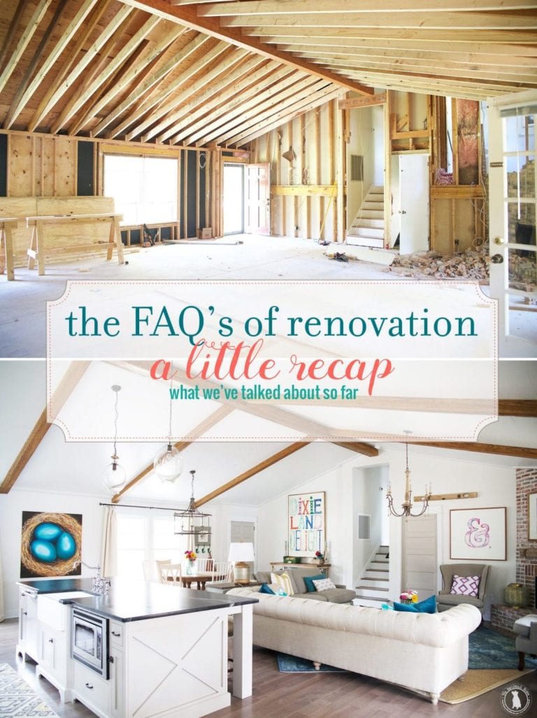 faqs of renovation – a little recap