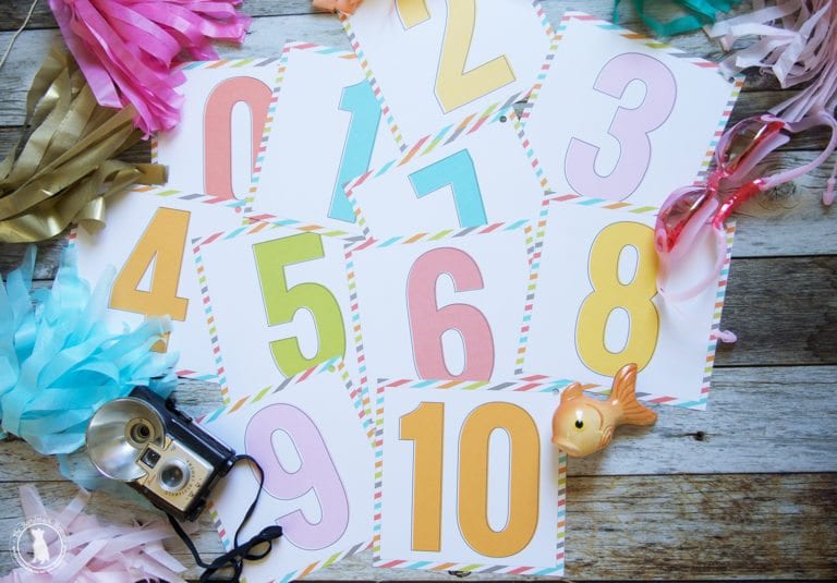 free score card printables {number cards}