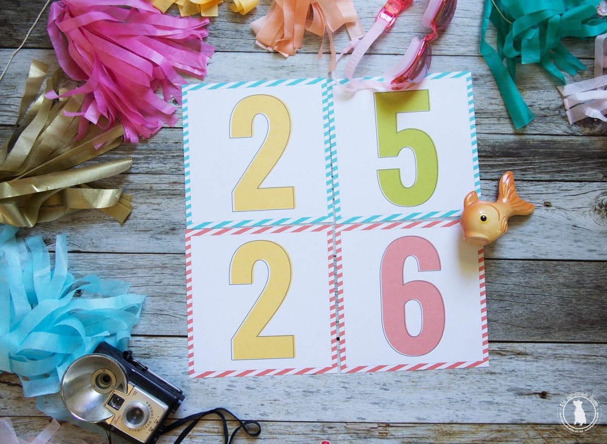 free score card printables {number cards} - The Handmade Home