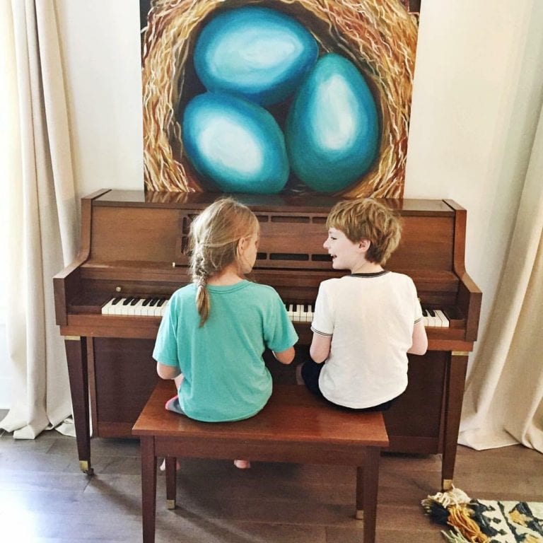 murphy the piano {and a new look with kilz}