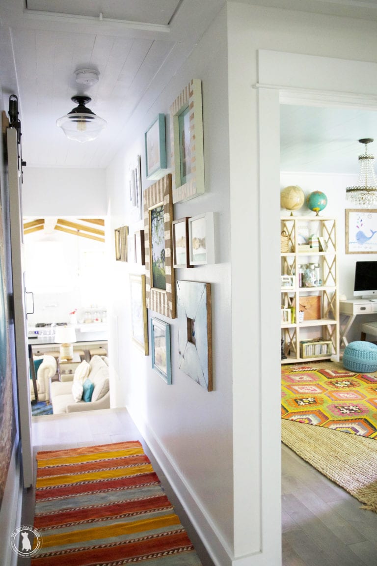 tips and tricks for a gallery wall {in a tight space!}