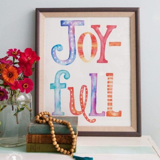 joy-full print freebie