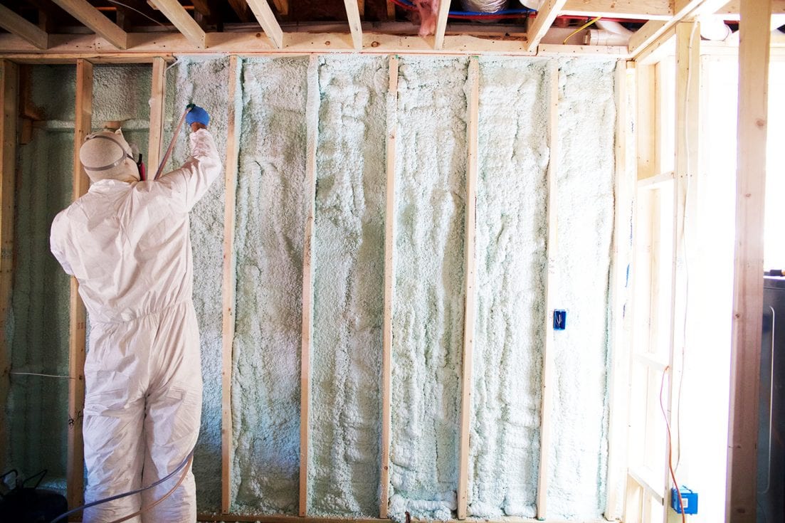 how to use spray insulation - applying 2nd and 3rd coats