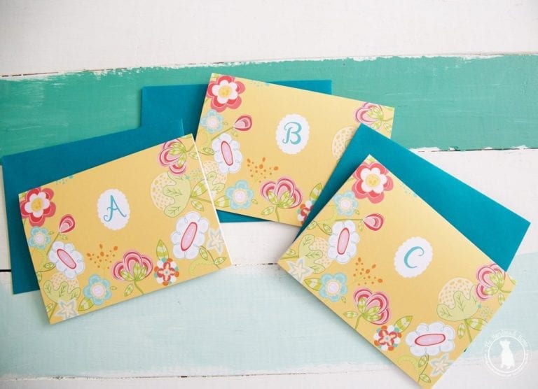 free monogram stationery