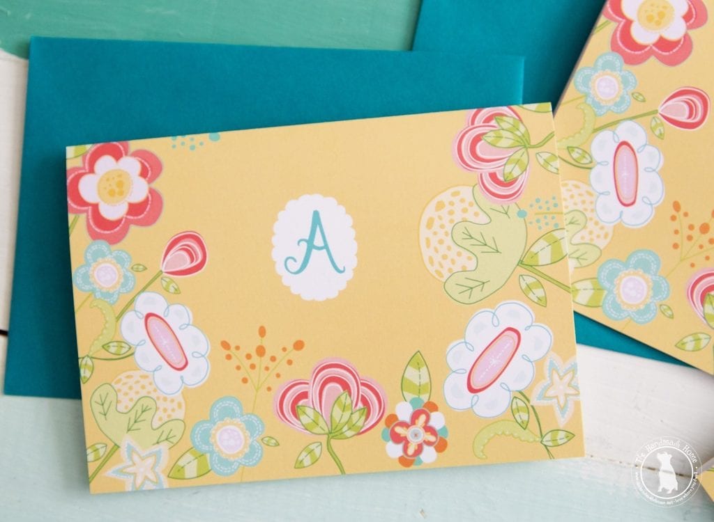 free monogram stationery