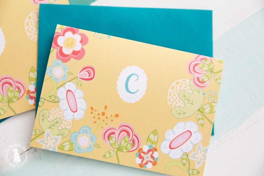 free monogram stationery - the handmade home