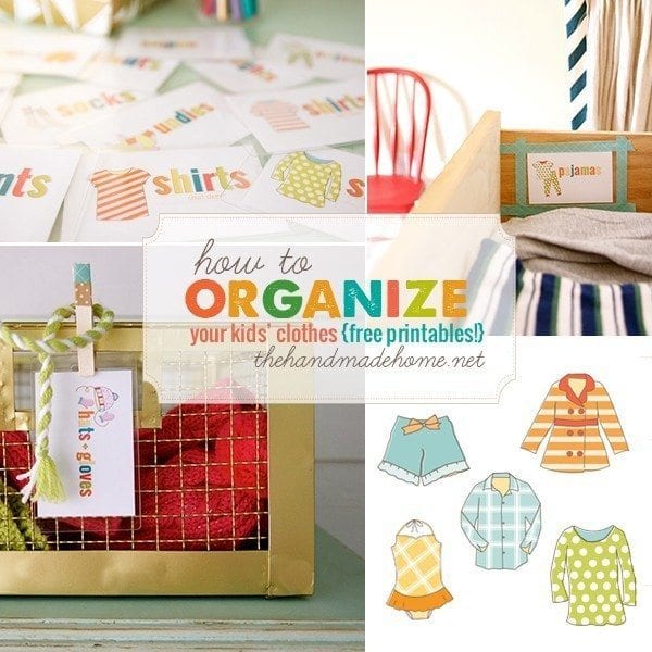 organization around the house- clothes