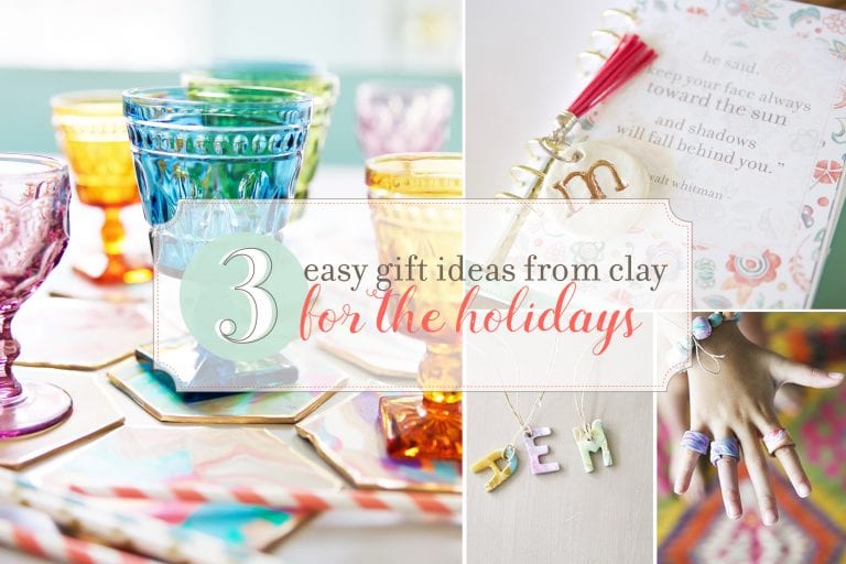 3 easy gift ideas with clay {and talk of the town!}