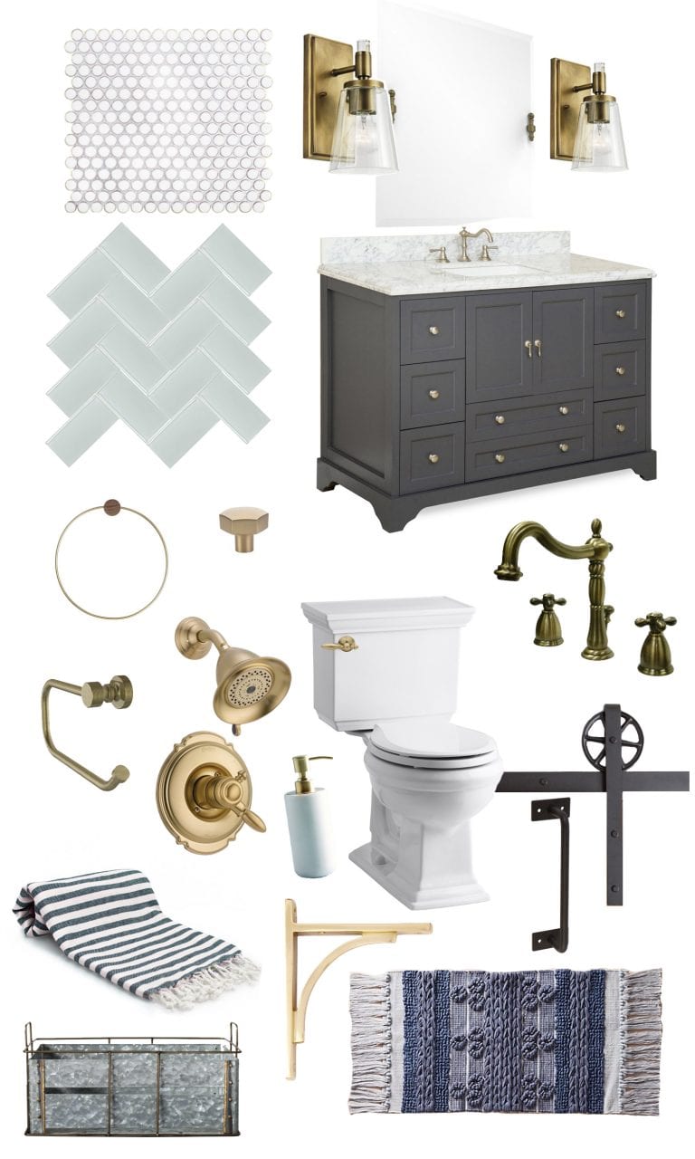 hallway bath sneak peek