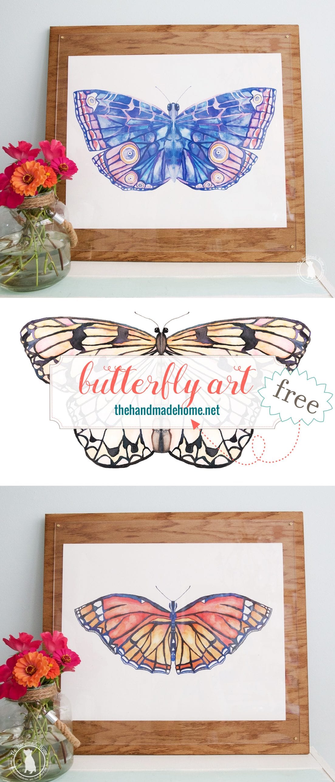 free butterfly art - free printables