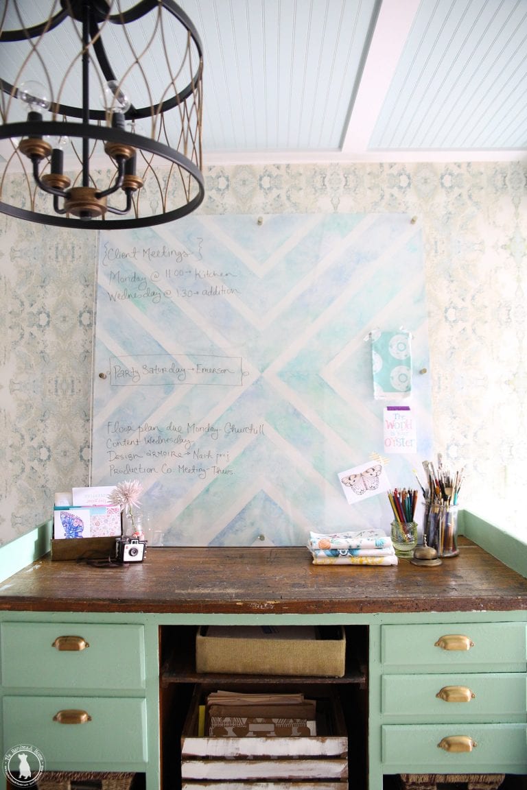 diy dry erase board with frog tape