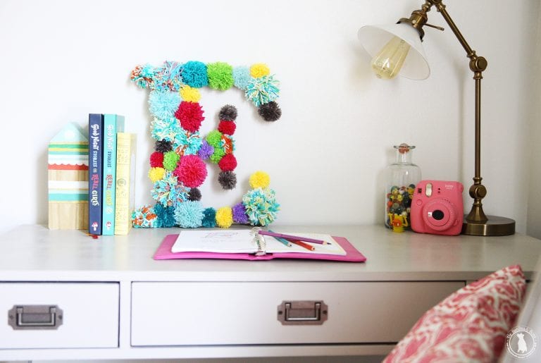 pom pom monogram letter