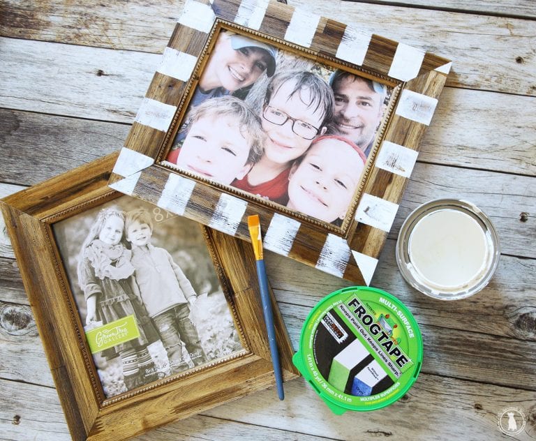 the perfect way to spruce up a frame with frogtape {and talk of the town!}