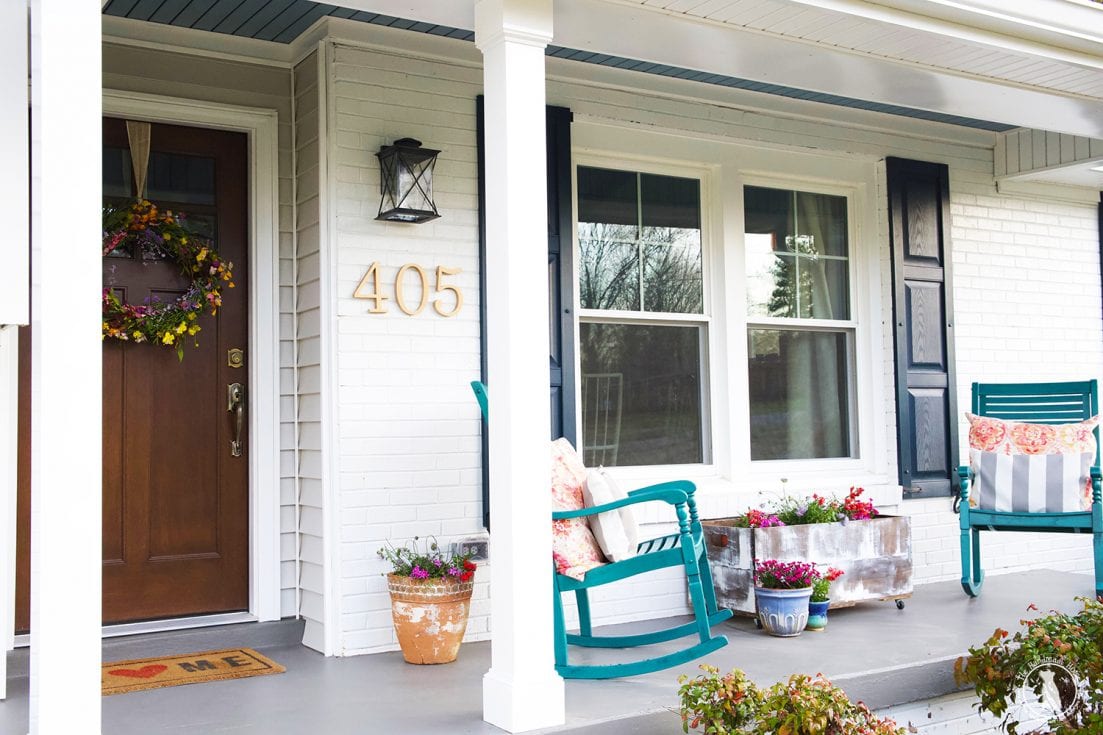 how to install numbers on your front porch