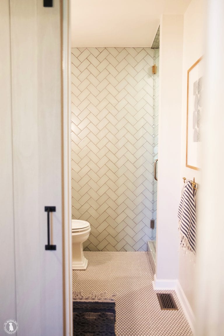 bathroom reveal with wayfair
