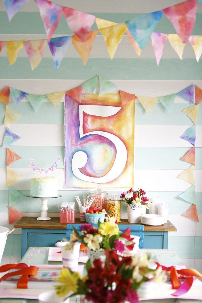 watercolor banner – talk of the town