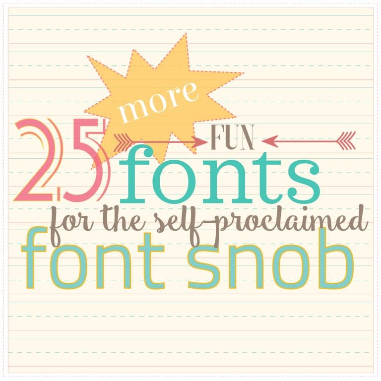 the font snob club {july 2018}