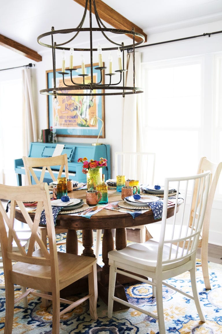 simple fall place settings