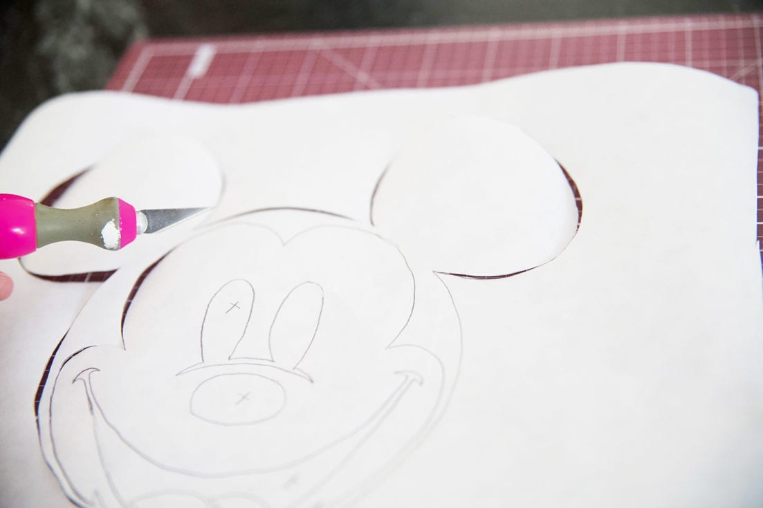 mickey diy screen printed tees