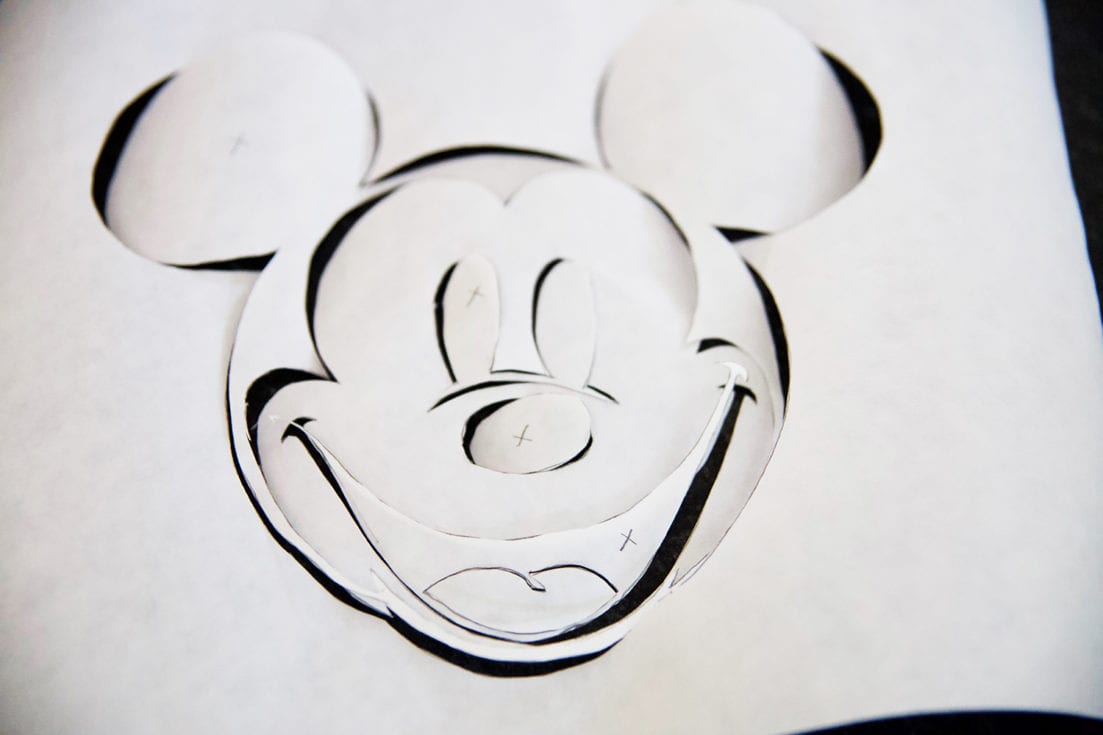 mickey diy screen printed tees