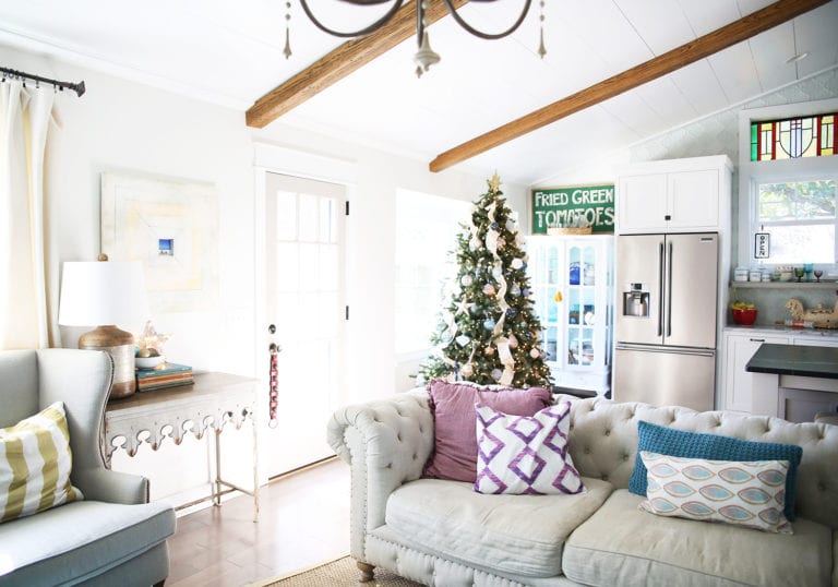there’s a christmas tree in my kitchen {a tour of sorts}