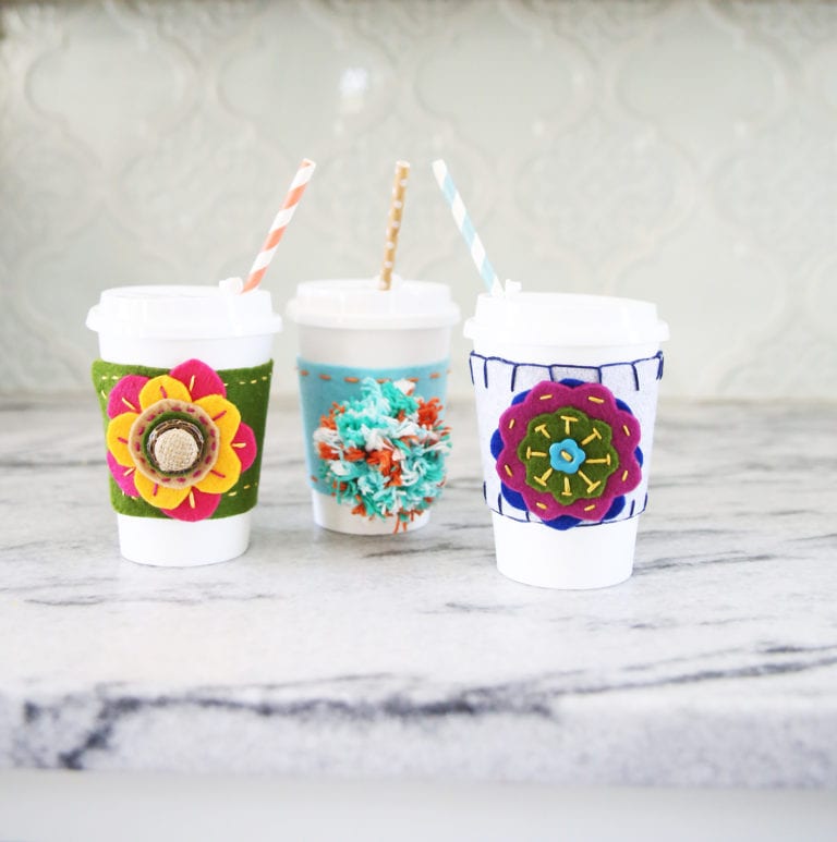 coffee cozies – an easy diy