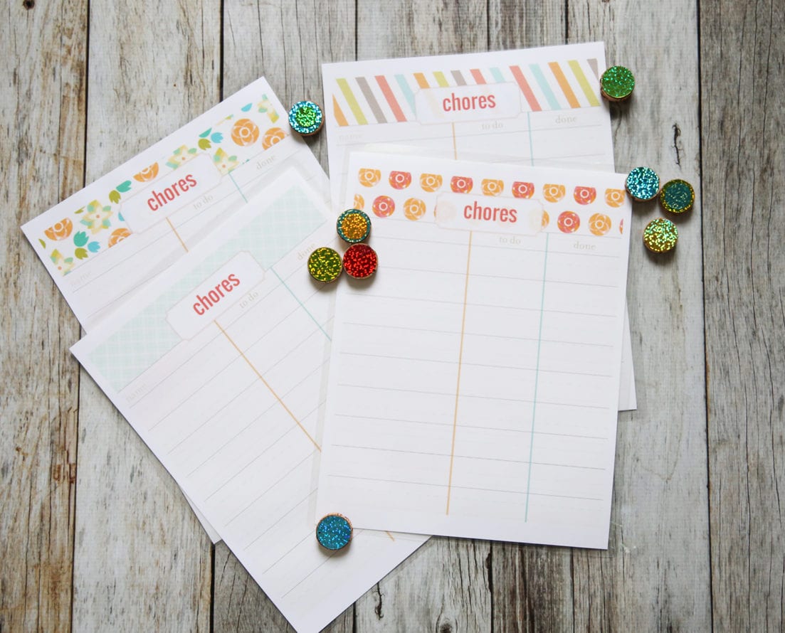 kids chore chart