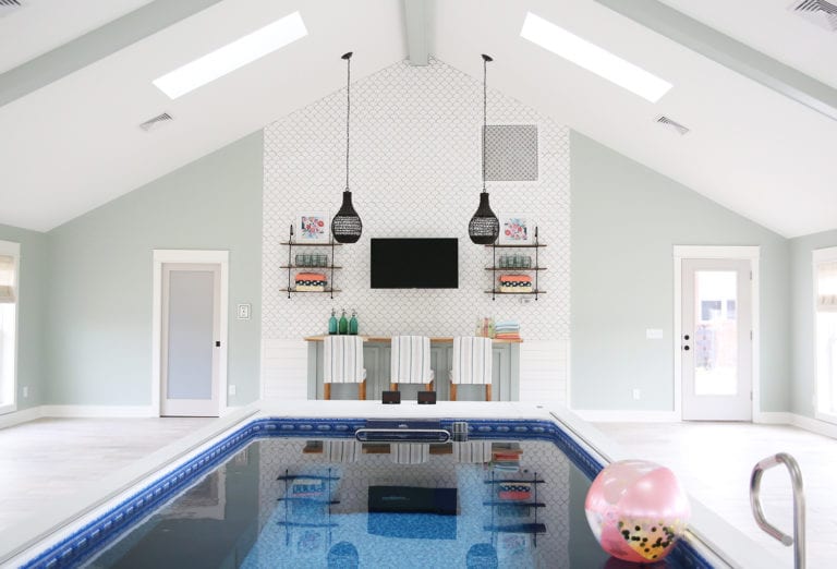 the pool house