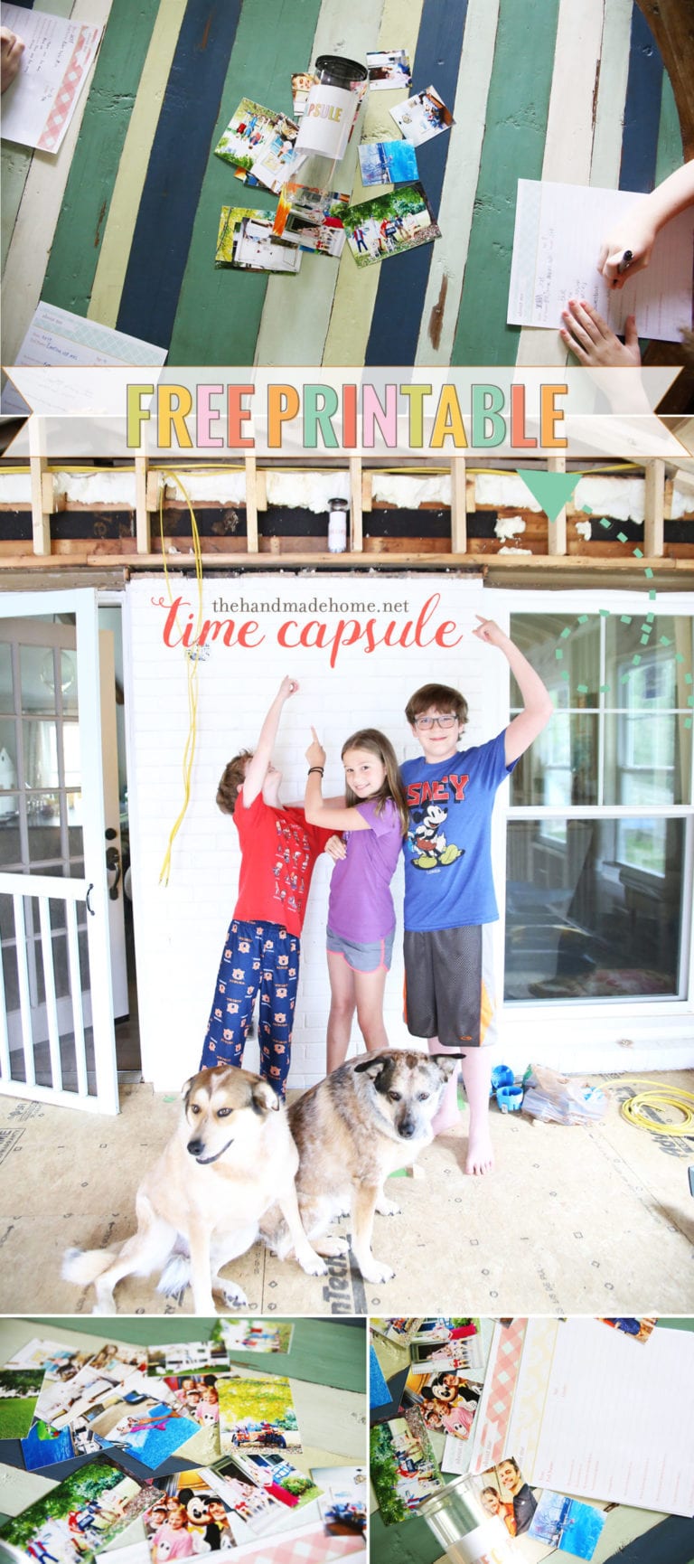 message in a bottle: free time capsule printables