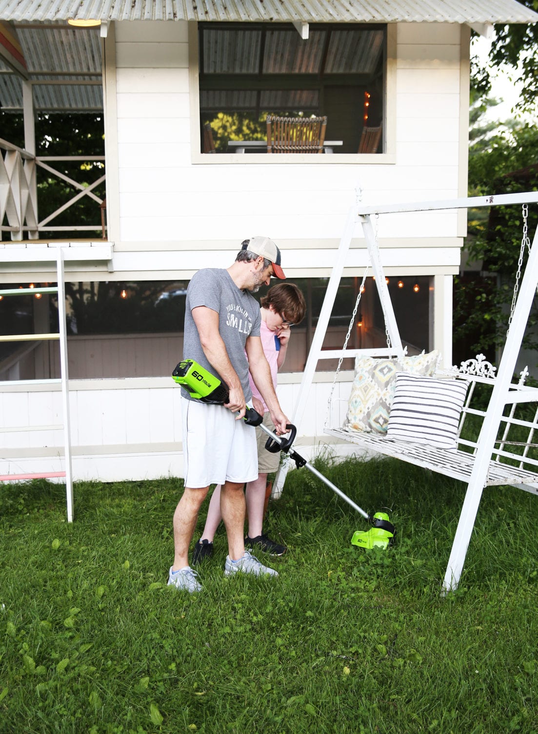 getting kids to pitch in with yardwork