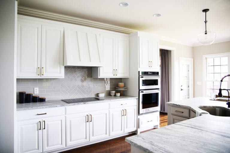 dark and dated to light and bright kitchen