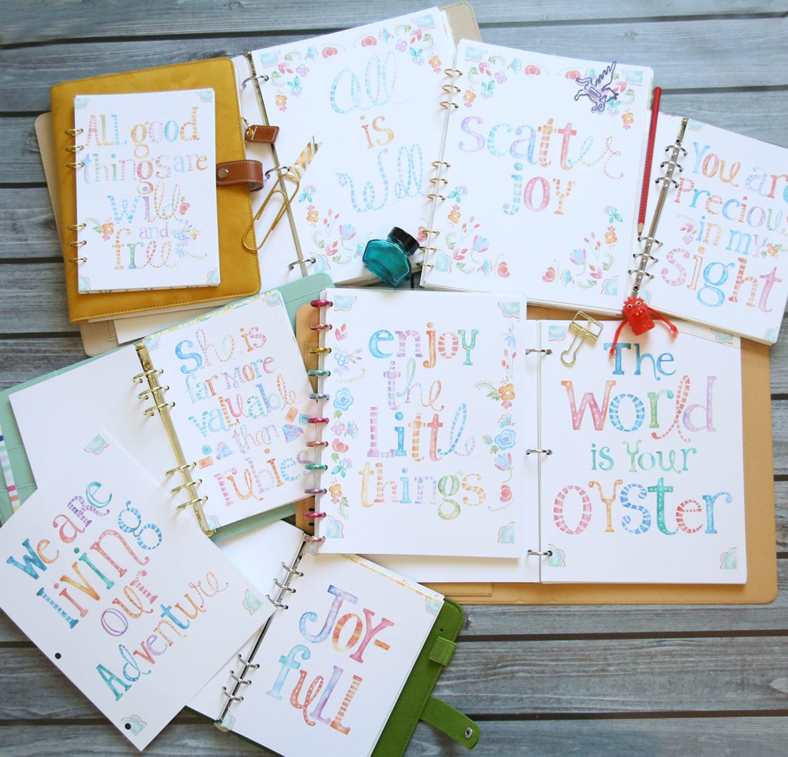 free planner art