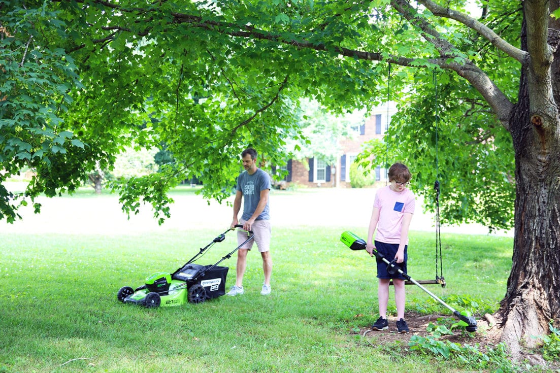 is battery powered lawn equipment better
