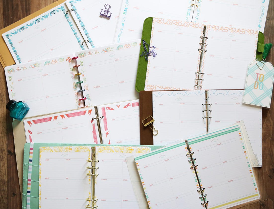 free planner insert pages