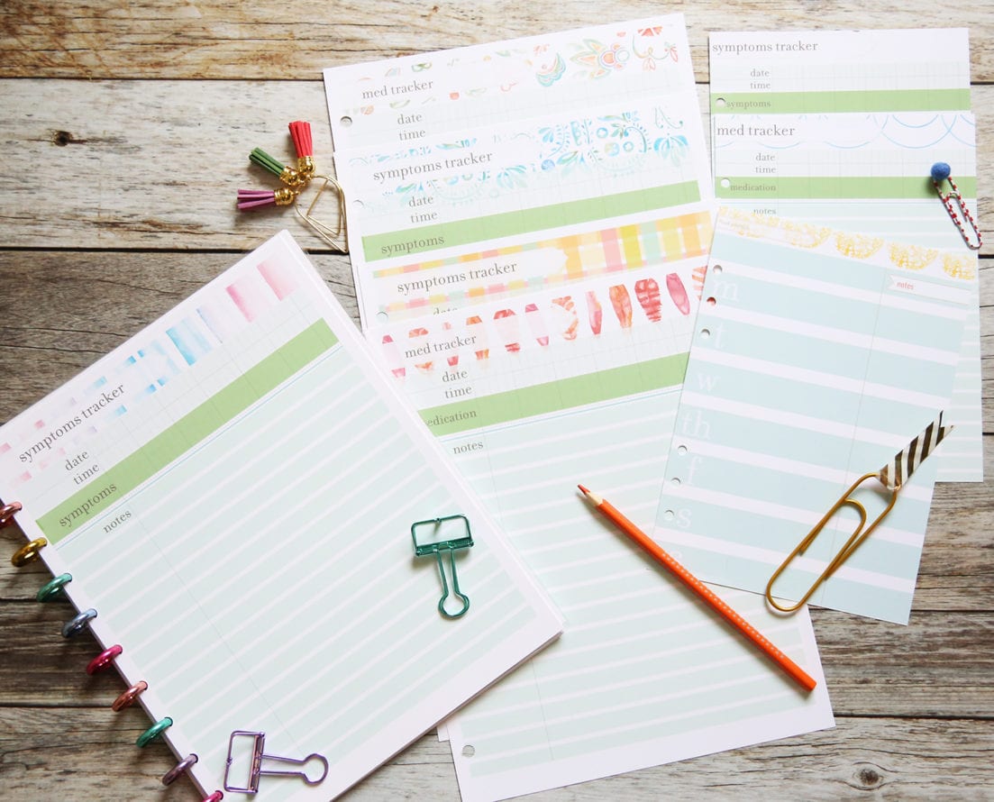 planner medical inserts