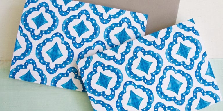 free blue stationery