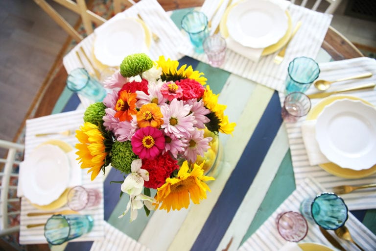 easy summer centerpiece inspiration