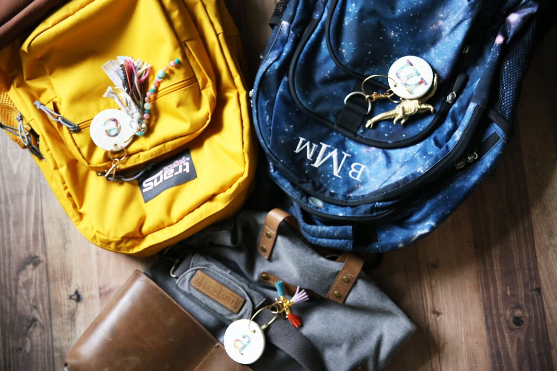 diy monogrammed keychains