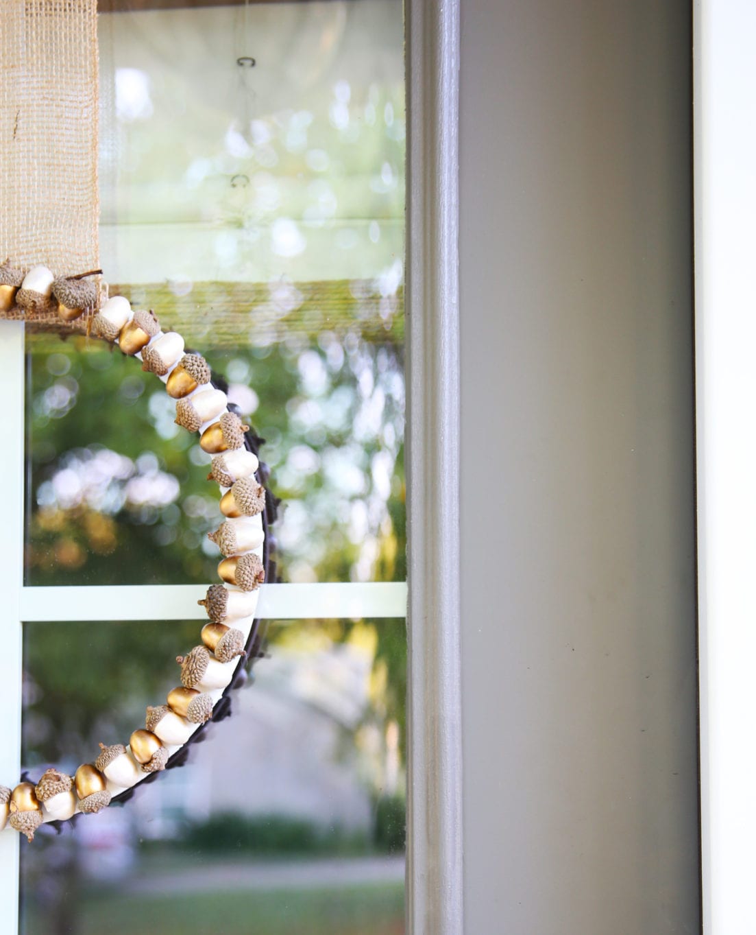 diy fall acorn wreath