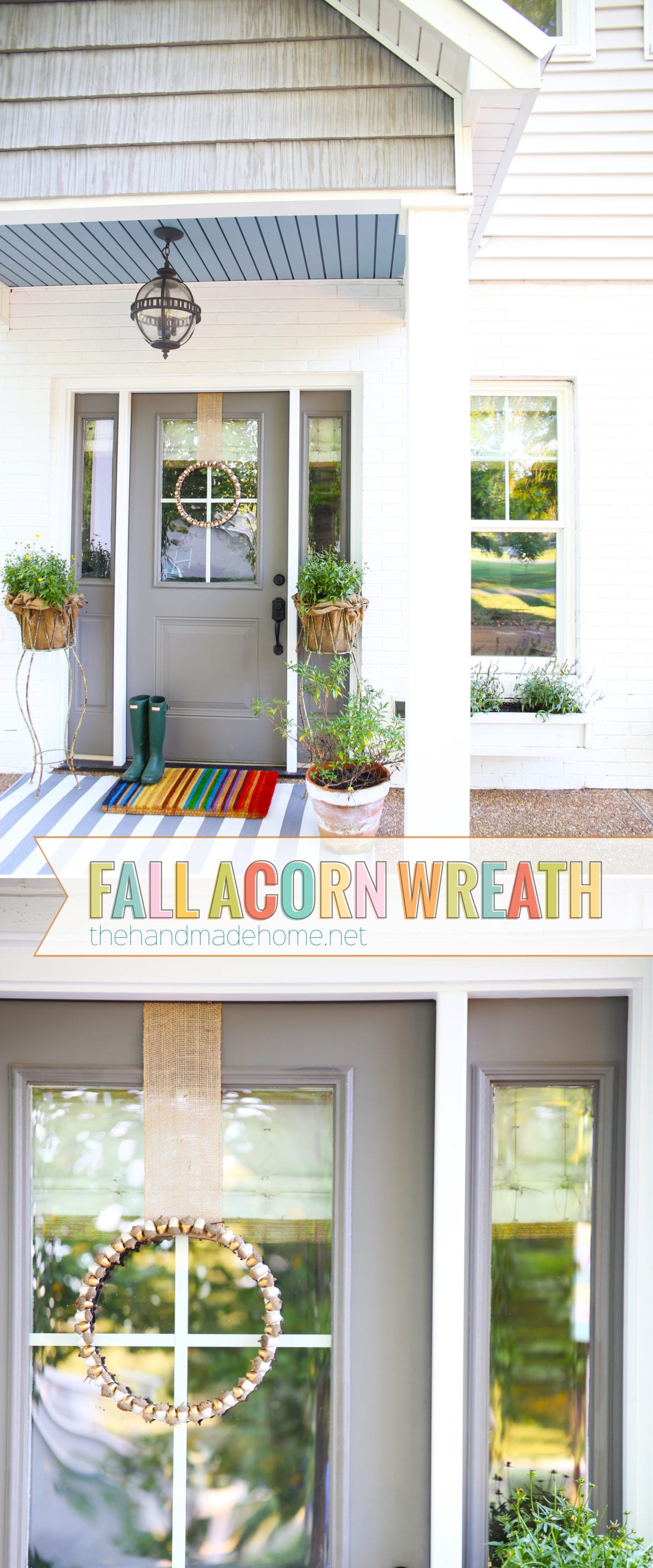diy fall acorn wreath