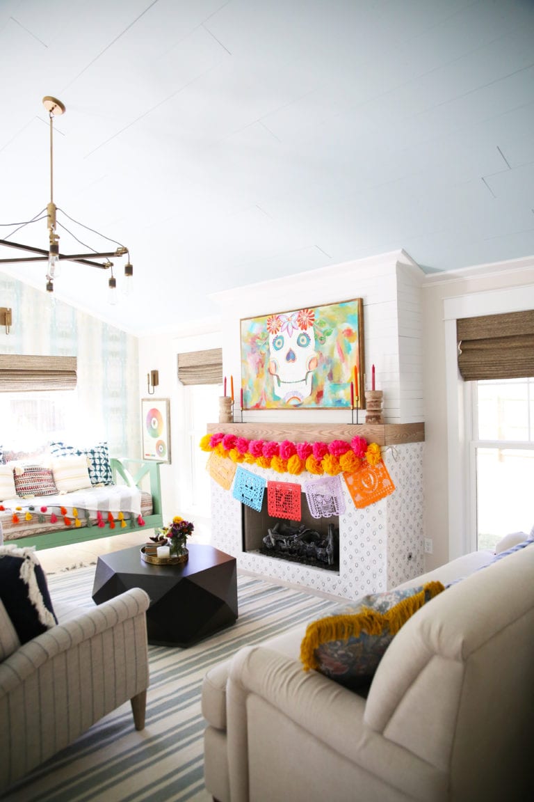 halloween mantel {and free printable!}